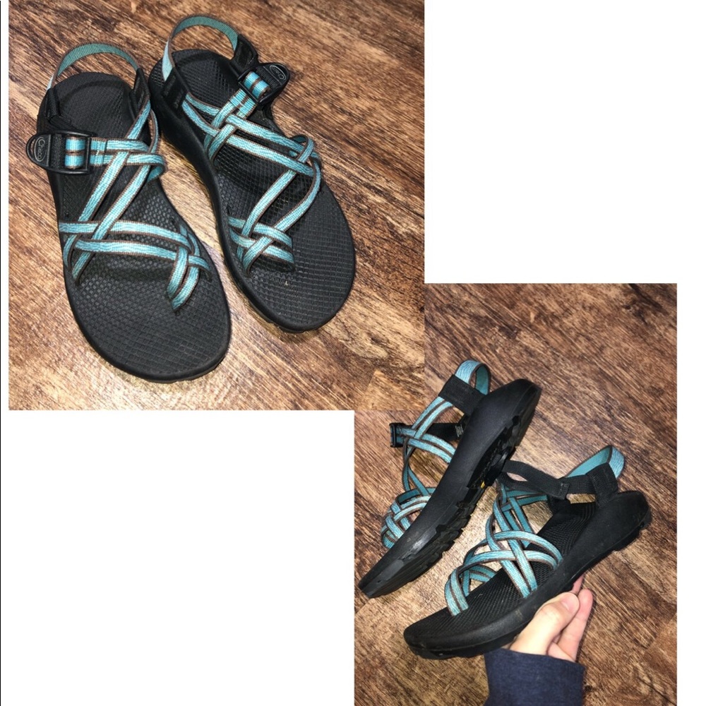Chaco Sandals double strap blue women’s